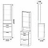 Тумба для обуви Зоя Компанит Нимфея альба (50х37х200 см)