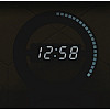 Настільний LED годинник круглий HongC d 31см HC-012 Чорний