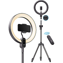 Набор блогера TaoTronics Ring Light, 12'' Ring Light with 78'' Tripod Stand, Dimmable LED Light Outer 24W 6500K (TT-CL025)
