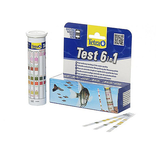 Экспресс-тест Набор из 25 тест полосок для пресноводного аквариума Tetra Test 6 in1