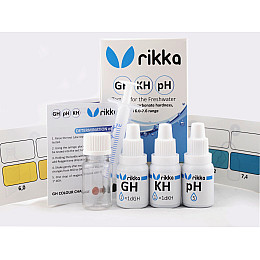 Тест набір для прісної води Rikka GH KH pH 6-7.6