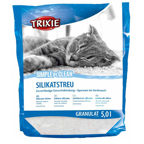 Наполнитель силикагелевый Trixie Simple Clean 5 литров для кошек