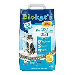Наповнювач бентонітовий Biokats Fior di Cotton (3in1) 10 кг
