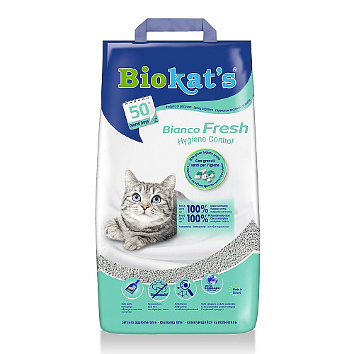 Наполнитель бентонитовый Biokats Bianco Fresh 10 л