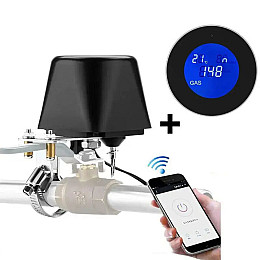 Умная wifi система защиты от утечки газа для диаметра трубы 3/4 дюйма DN20 Nectronix CW-20DN KIT, Tuya app (100758)