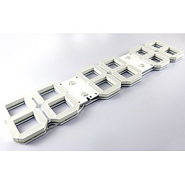 Великий настінний LED годинник CHKOSDA червоні цифри години/хвилини/секунди 67х15 см