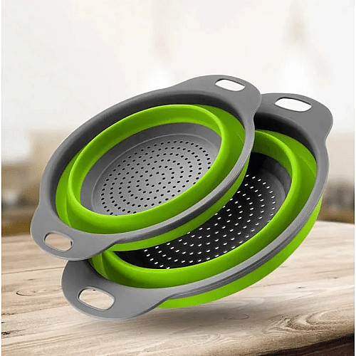 Корзины складные для мытья овощей и фруктов Western Digital W86 2 шт Green Gray (do122-hbr)
