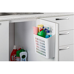 Навесной органайзер на дверку кухни белый Dunya 07401