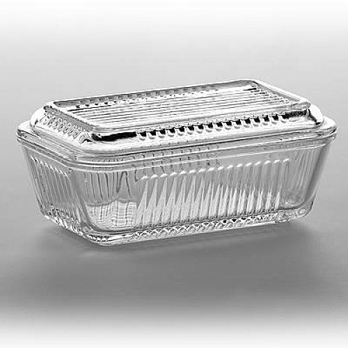 Масленка стеклянная с крышкой Pasabahce Frigo 97711-PAS