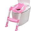 Накладка на унитаз с лесенкой 2 в 1 Baby Assistant DA6815 Розовый с белым