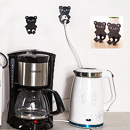 Держатель вилки Hongxin в форме котика 9х6 см Черный 00083