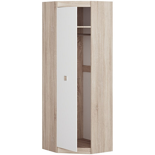 Шафа кутова Еверест Соната-700 дуб сонома + білий (EVR-2314)