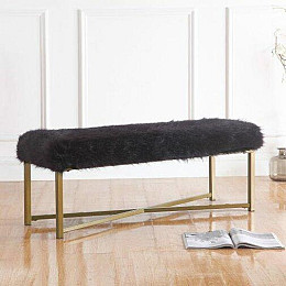 Лаунж пуф в стиле LOFT Золотой (NS-989)