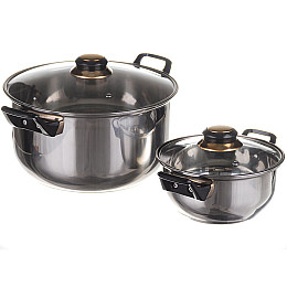 Набір каструль з кришками A-plus 9036 12 предметів