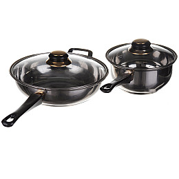 Набір каструль з кришками A-plus 9036 12 предметів