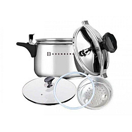 Скороварка-пароварка Edenberg 3 в 1 из нержавеющей стали 9 л EB-3770