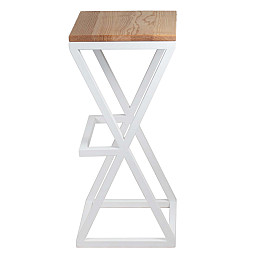 Барний стілець GoodsMetall у стилі ЛОФТ 750х350х350 Пісочні годинники БС248