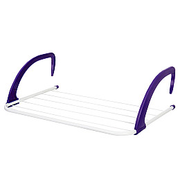 Зовнішня сушарка для речей Fold Clothes Shelf Фіолетовий (hub_w2edw9)
