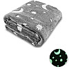 Плед светящийся в темноте Magic Blanket Серый 120 х 165 см (BL27304G)