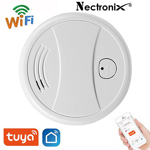 Датчик диму wifi пожежний датчик Nectronix G2-W, оповіщення на смартфон у додаток Tuya smart (100819)