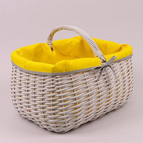 Кошик з тканиною сірого кольору Flora 50061