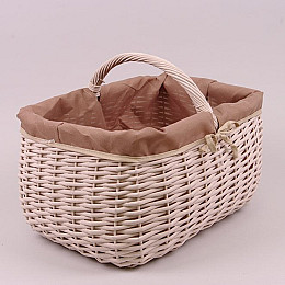 Корзина з тканиною коричнева Flora 50060