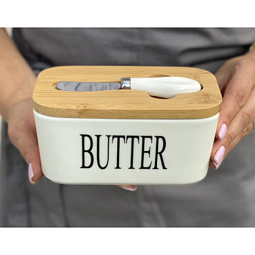Масленка c ножом "Butter" OLens 0480/O8030-144