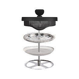 Френч-пресс Ringel Nettle 1.0L Черный/стальной (6710036)