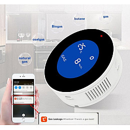 Умный датчик утечки газа с сиреной и WiFi Tuya gas leak sensor - 901853