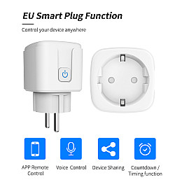 Умная розетка Tuya Smart WiFi Head 20А 80286320
