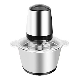 Електричний подрібнювач молния UKC Power Grinder 300 стаціонарний з чашею 2л 300Вт Silver