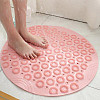 Круглый нескользящий коврик UKC Massage foot rad для душа Розовый
