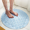 Круглый нескользящий коврик UKC Massage foot rad для душа Голубой