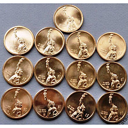 Набор монет Collection США 1 доллар 2018-2021 Американские инновации 13 шт (hub_7z84lv)