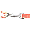 Шлея для собак с поводком с регулировкой размера Pipitao Cage 1х120 см Peach (8919-35955)