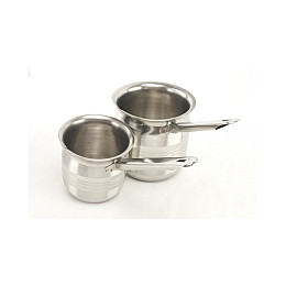 Набір турок A-Plus ECONOMY 2 шт 360 мл і 720 мл Стальний (0271)