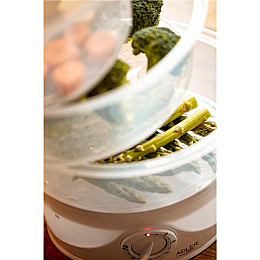 Електрична пароварка Adler AD-633 9 л 800W White