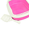Туалет для кошек с лопаткой Taotaopets 226611 Pink 40х29х13,5 см домашних животных