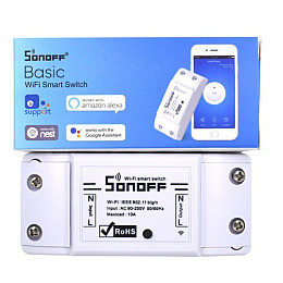 Беспроводной WiFi выключатель Sonoff basic 3 шт Белый