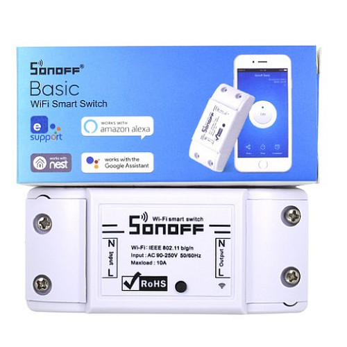 Беспроводной WiFi выключатель Sonoff basic 3 шт Белый