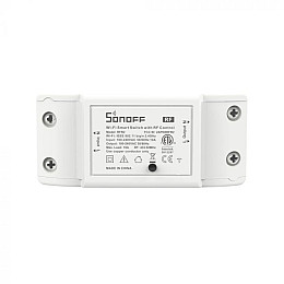 Wi-Fi реле с пультом управления Sonoff basic R2 RF 433 Белый