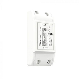 Wi-Fi реле с пультом управления Sonoff basic R2 RF 433 Белый