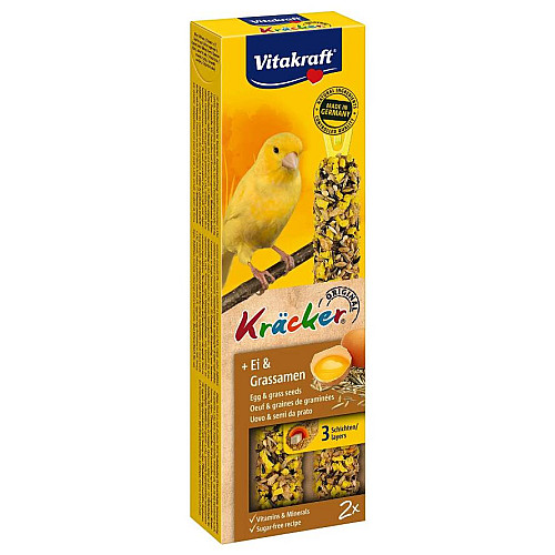 Корм для канареек Vitakraft Крекер для канареек яичный 2 шт (4008239212658)