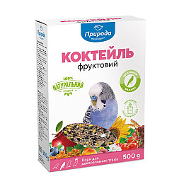 Корм для волнистых попугаев Природа Коктейль Фруктовый 500 г (4823082410286)