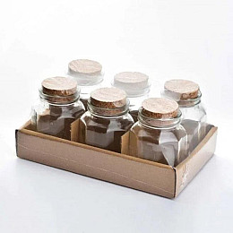 Комплект стеклянных банок Flora Basic Kitchen 6 шт 160 мл прозрачный (SK000275)