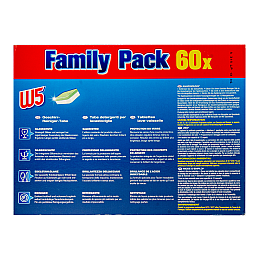 Таблетки для посудомоечной машины W5 Classic 60 шт