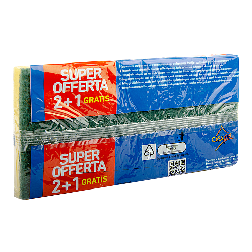 Губки для мытья посуды IRGE 12*8*2,5 см (3 шт)