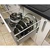 Підставка органайзер для кришок кастрюль IKEA VARIERA 701.548.00 14.5х10х8.5-50 см Хром