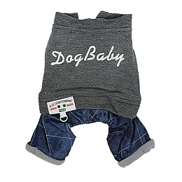 Костюм для собак Pipitao Dogbaby S Серый (8832-33846)