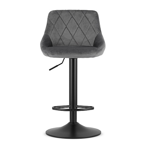 Барний стілець LEOBERT KAST Grey (Aksamit)